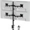 VonHaus Quad Monitor Stand for 13-32 Screens, Four Screen Monitor Desk Mount, Height Adjustable, Easy Assemble Stand with Full Tilt, Rotation & Swivel Arms, VESA: 75x75 & 100x100mm