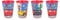 Theonoi 4 vasos infantiles de 260 ml/a elegir: vasos de Cars de cristal de plástico sin BPA – Regalo para niños (Cars 03)