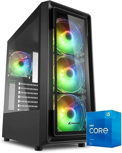EMCA4 Computer Gaming PC Assemblato Ryzen 5 5600X - RTX 3060 12GB - M.2 1TB nvme - Ram 16GB - ARGB - Windows 11