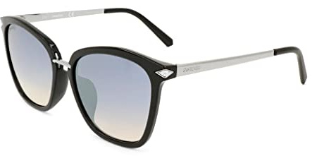 Swarovski Sonnenbrillen (SK-0183-D-S 01C) schwarz - silber - grau verlaufend - silber verspiegelt