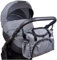 BABYLUX Kinderwagentasche WICKELTASCHE Pflegetasche für Windeln Flaschen für Kinderwagen Buggy (55. Grau dunkel)