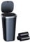 xuenair Mini Car Trash Can with Lid, Cup Holder Trash Can for Car With 3 Rolls of Bags, Waterproof Small Car Garbage Can for Cars Home Office Bedrooms - Black Square