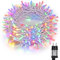 PhilzOps Weihnachtsbeleuchtung Außen, 20M 200 LED Bunt Indoor Deko Lichterkette Strom 8 Modi Wasserdicht Silberdraht Weihnachtsbaum Lichter für Geburtstag Party ​Innen Haushalt Zimmer Outdoor Garten