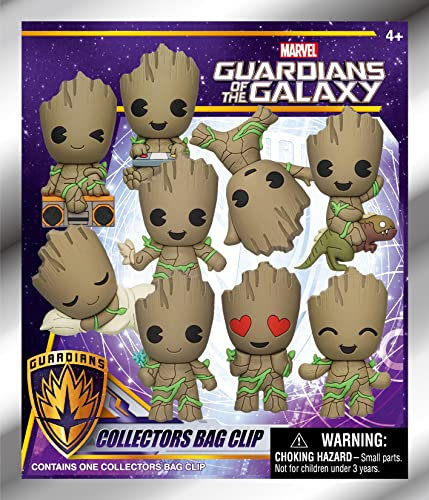 Monogram Marvel - Groot Collection - 3D Foam Bag Clip (Display 24 Pcs)