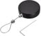sourcing map Round Retractable Cable Lock with Self-Adhesive, Remote Control Security Lock Anti-Lost Rope Hardware Cable Lock 600g Tensile Force Black