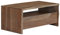 INLIFE Couchtisch Akazienholz Massiv Naturkanten 90x50x40 cm Grau