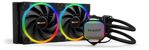 be quiet! Pure Loop 2 FX 280mm, All-in-One Wasserkühlung, 2 Light Wings 140mm PWM high-speed Lüfter, 20 ARGB-LEDs, beleuchteter Kühlblock, ARGB-PWM-Hub