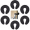 Tope Puerta Bebe, Protector Puertas Bebe, 6PCS Seguridad Puertas Niños Para El Hogar, Protectores Infantiles De Espuma, Prevenir Lesiones de Golpe, Protector Puertas Bebe, Negro