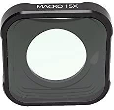 Vlog Objectif macro HD 15X avec revêtement multicouche pour caméra GoPro Hero 9 Noir