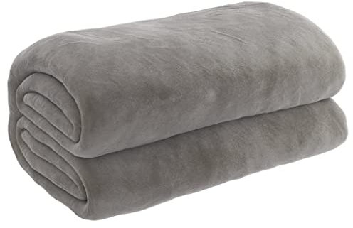 vidaXL Gewichtsdecke mit Bezug Therapiedecke Schwere Decke Schlafhilfe Entspannungsdecke Einschlafhilfe Schwerkraftdecke Grau 150x200cm 11kg Stoff