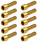 10 Stück Fahrrad Vorbau Schrauben, M5 x 20 mm Fahrradschaftschrauben mit Unterlegsscheiben, Fahrrad Kegelschrauben, Fahrrad Stamm Bolzen, Kegelkopf Schraube für Mountainbike (Golden)