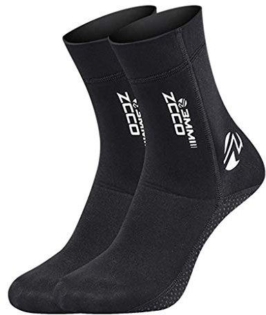 pdodo Adulte Mixte Chaussettes de plongée en néoprène de 3 mm de qualité supérieure pour la plongée sous-Marine, la plongée avec Tuba, la Plage, Le Surf, la Natation et la Voile