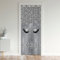 Loussiesd Wimpern Glitzer Fenster Schwarze Vorhänge Augen Muster Grau Türvorhang 106x203cm Raumverdunkelung Stylish Modern Simple Lieblich Schwarze Vorhänge für Vorhang für Innentür Raumteiler
