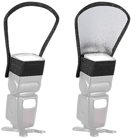 Flash Diffuser Light Softbox, Silver White Reflector, 2 in1 LightBoost, Soft Light & Detail Boost, Compatible with Canon, Nikon, Sony and others, Reduce Shadows, Eliminate Red-Eye, Pro Photo Accessory