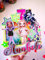 Rainbow doll inspired 3D/Shaker cake decoratoion, Personalised (Cake topper)