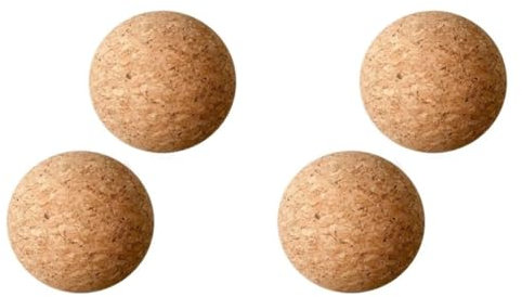 MINIDAHL 4 Pieces Wooden Cork Ball Wine Stopper, Cork Ball Stopper for Wine Decanter Carafe Bottle Replacement 2.4 Inch/ 6.1 cm