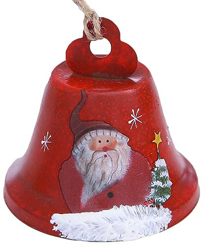 Weihnachtsglocken-Ornamente | Rustikale Glocken – große Weihnachtsglocken verwenden lauter, um eine festliche Stimmung für Weihnachtsbaum, Kronleuchter zu schaffen Teksome