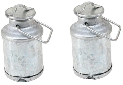 Toyvian Pot à Lait Jouet 2 Pièces Mini-Accessoires De Cuisine Fournitures Mini-Meubles Accessoires pour Truc Accessoires De Jeu Accessoire De Scène De Mini Meubles Pot à Lait Miniature