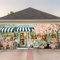 WovWeave Frühlings-Garagentor-Banner, Blumenladen, Garage, Outdoor-Wandabdeckung, Dekorationen, Hallo Frühling, Garagentor, hängende Hintergrundbanner für Urlaub, Wandbild, Ostern, Party,