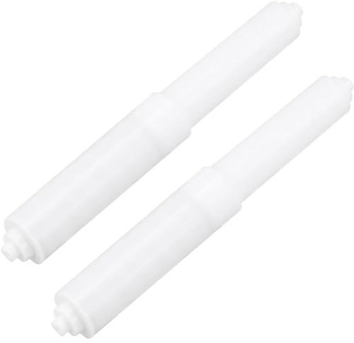 Toilettenpapierhalter aus Kunststoff, Ersatzrollenhalter, federbelastet, für Toiletten, 2 Stück