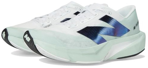 New Balance Women's Fuelcell Rebel V4 Running Shoe, Clay Ash/White/Black, 8.5 UK