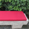 Generisch 3CM Dicke Sitzauflage Sitzkissen Bank, Bankauflage Bankkissen, Waschbare Stuhlkissen Bankpolster, Gartenbank Auflage Outdoor, Sitzkissen Groß für Stuhl Boden Bürostuhl,Rot 120x50x3cm