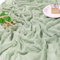 Käsetuch Tischläufer Salbeigrün 80x300 cm, Musselin Modern Tischdeko, Bohemian Gaze Stoff, Rustikal Cheesecloth für Hochzeit, Geburtstag, Taufe, Osterfest
