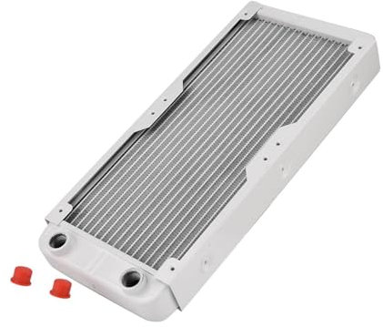 Aluminum Radiator Heat Sink Liquid Heat Exchanger, White 240 360 Computer Water Cooling Radiators for Beauty Equipment, Air Purifier, 3D Printing Equipment (240mm)