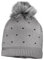 maximo MINI Girl-Mütze Heart, Pompon, mit Futter, Farbe Rauch-grau, Gr. 53
