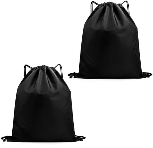 Confezione da 2 borse termiche, zaini con coulisse, pieghevoli, tasche frigo riutilizzabili, per picnic, campeggio, attività all'aperto, sport