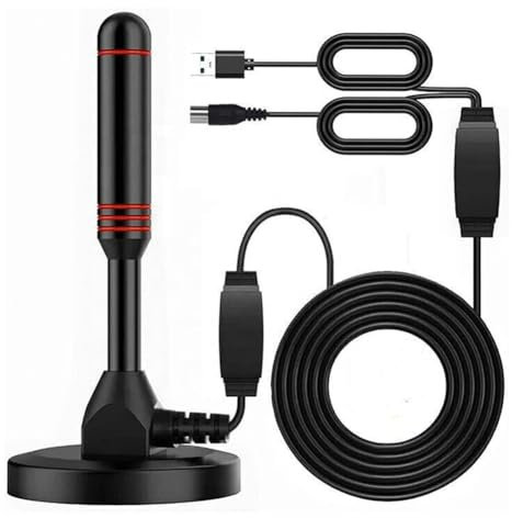 AVZYARDY Indoor Outdoor Digital HD Aerial 30DBI Indoor Amplified DAB Antenna with Amplifier Quick Response HD Digital TV Antenna