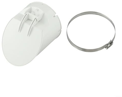 CNANRNANC Clapet anti-retour 160 PVC - Clapet anti-retour - Baies en plastique avec rabat amovible - Connecteur de drainage - Capuchon pour tuyau de drainage (110 mm)