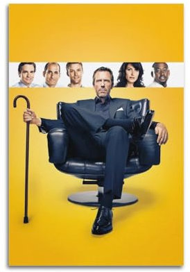 UHHYFVN Poster, Motiv: Filmdoktorhaus, Wandkunst, dekoratives Gemälde, Schlafzimmer, 60 x 90 cm, ungerahmt, 12 Stück