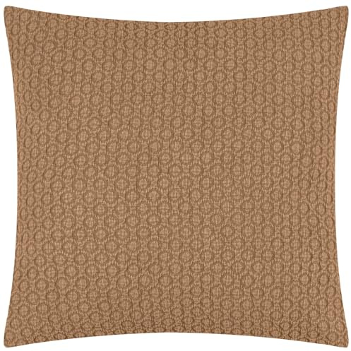 Yard Tryfan Textured Cotton Cushion Cover (Biscuit, 50 x 50 cm) | Textured cotton weave with a relaxed finish for natural, contemporary styling