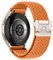SeNool 20mm Nylon Cinturino per Samsung Galaxy Watch 7/6 / 5/4 40mm, 44mm, Intrecciato Ricambio Elastica Regolabile Cinturini per Samsung Galaxy Watch FE/Watch 6 Classic 43mm, 47mm - Arancione