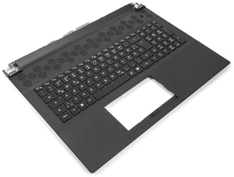 Dell Alienware m18 R1/R2 Palmrest & GERMAN Per-Key RGB Backlit Keyboard - 07N46R + 0VMWC4 (Renewed)