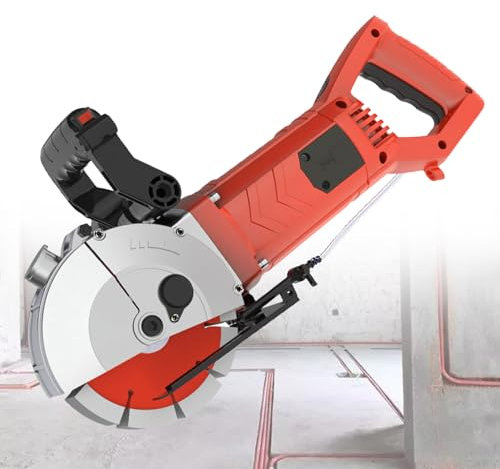 Rozadora De Muros Industrial Sin Polvo De 220 V, Cortadora De Ranuras EléCtrica De 8300 W para Concreto, Ladrillo Y MáRmol