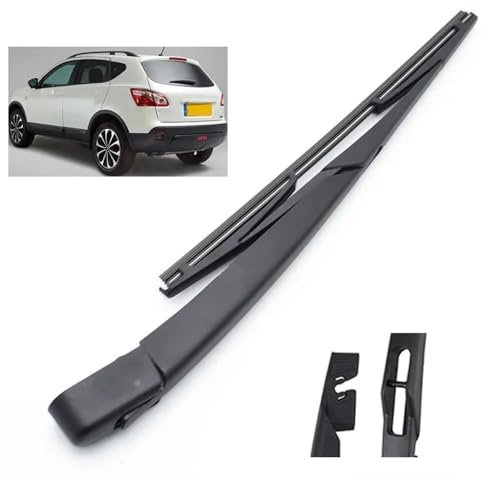 Scheibenwischer Kompatibel für Nissan Qashqai J10 2006–2013, Wischerblätter Vorne + Hinten Set, Auto Scheibenwischer Gummi Zubehör,Ersatzwischblätter Replacement