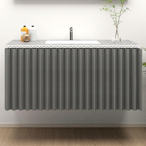WZSMZKHF Tenda Sottolavello Bagno, Tenda Moderne Impermeabili con Binario for Armadietti da Cucina, Tende for Guardaroba, Tende sotto Il Lavandino(W 60cm x H 120cm)