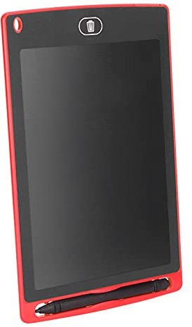 KIMISS 8.5in LCD Writing Tablet for - Portable Drawing Pad, Handwriting Board, and Note Taking Tool - Eco-Friendly, Eye Protection, Lightweight Design (Red)