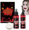 Sangre De Vampiro, Kit De Sangre Falsa, Pintura Facial Para Disfraces Y Cosplay De Mujer Vampiro Zombie