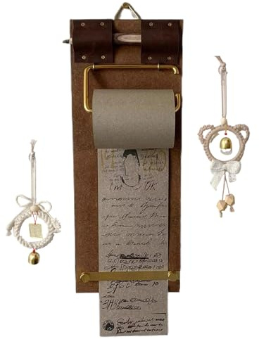Wandmontierte Notizpapier-Spenderrolle, Dekorativer Rollen-Blockhalter Mit Klebefunktion, Retro Notizzettelhalter Aufhängbar, Ideal Für To-Do-Listen, Memos & Ideen In Küche, Homeoffice, Flur