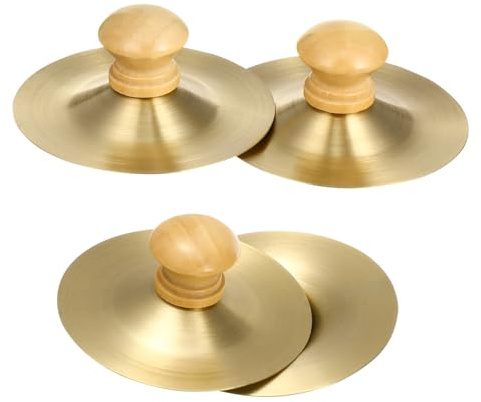 Beaupretty 4 Piezas Platillos de Dedo Infantiles Mini de Instrumento Musical para Danza y Educación Musical