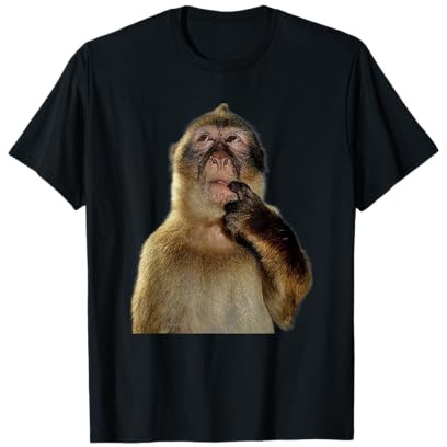 Thinking Monkey Meme T-Shirt