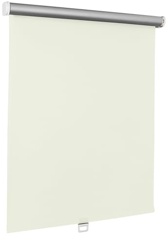 Print Cycero packaging Springrollo Thermo - Mittelzugrollo - Sonnenschutz, Sichtschutz, Blendschutz - 200 x 180 cm Creme - Schnapprollo - Verdunkelungsrollo - Stoff Rollo - Thermorollo