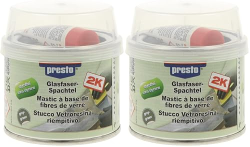 presto 443619 Mastic fibre de verre sans styrène 250 g (Lot de 2)