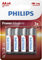 Philips PowerLife LR6 1.5V AA Alkaline Batteries (4 Pack)