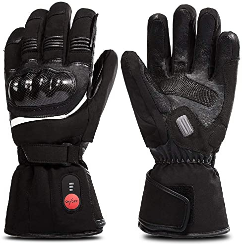 SAVIOR HEAT Gants Chauffants avec Batterie Rechargeable pour Hommes Femmes,Gants Chauffants pour Le Moto Ski Cyclisme Randonnée L'alpinisme