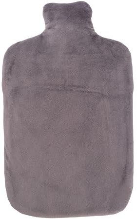 Hugo Frosch Eco Classic Comfort mit Nicki Bezug Wärmflasche Einheitsgröße Luna Grey