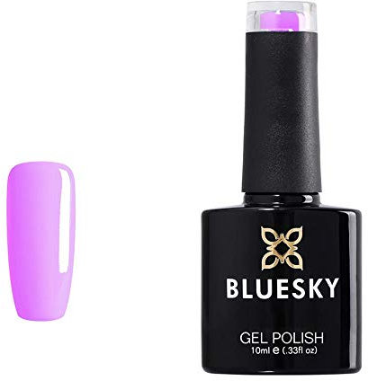 BLUESKY Gel Polish Lavender Neon23 Gel Soak Off Nail Polish Purple Pastel Nude Pale 10ml